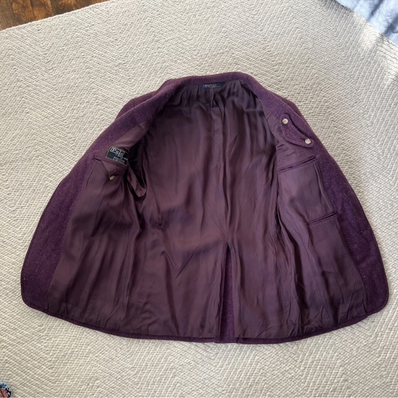 Polo Ralph Lauren Bergdorf Vintage Purple Tweed USA Unionmade Label Jacket 37" - Picture 12 of 12